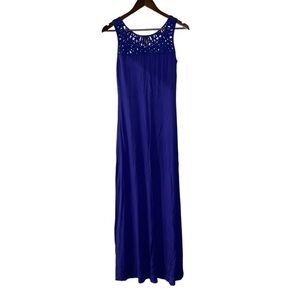Guess by‎ Marciano Women Maxi Dress XS Blue Formal Wedding Cocktail Party